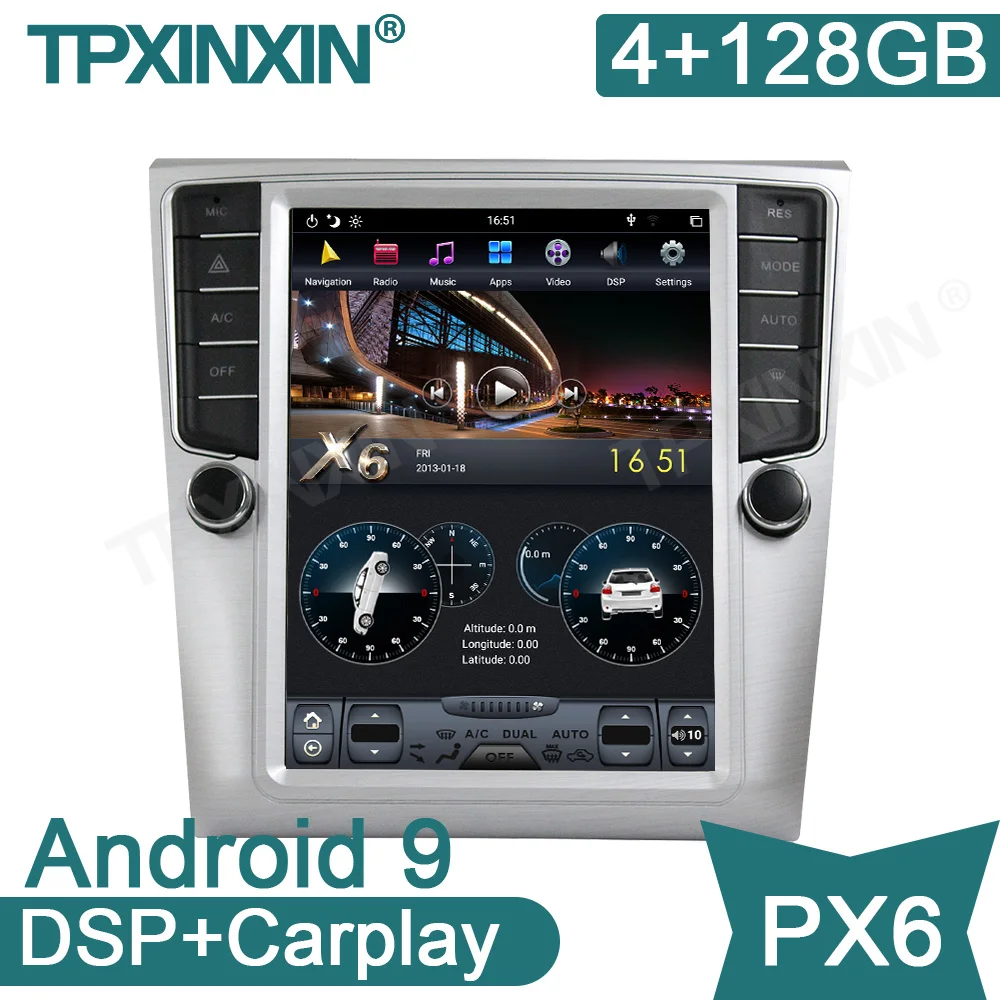 

Android 9 4 + 128G для VW Magotan 2012-2016 Автомобильный мультимедийный плеер GPS-навигация аудио стерео экран головное устройство авто радио IPS DSP