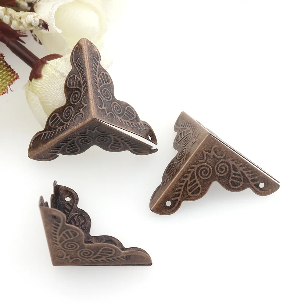 Декоративная антикварная латунная коробка для украшений 30 шт. деревянная чехол