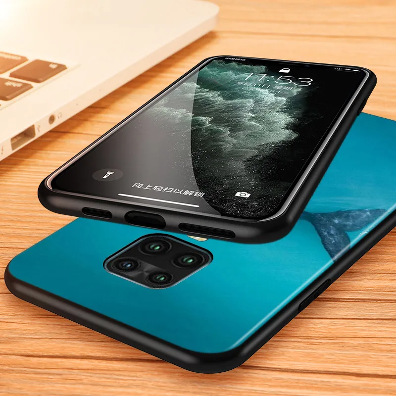 

Ocean Whale Sharks For Xiaomi Redmi Note 9 9S Pro Max 8T 8 7 6 5 Pro 5A 4X 4 Phone Case Silicone Soft Bright Black Cover