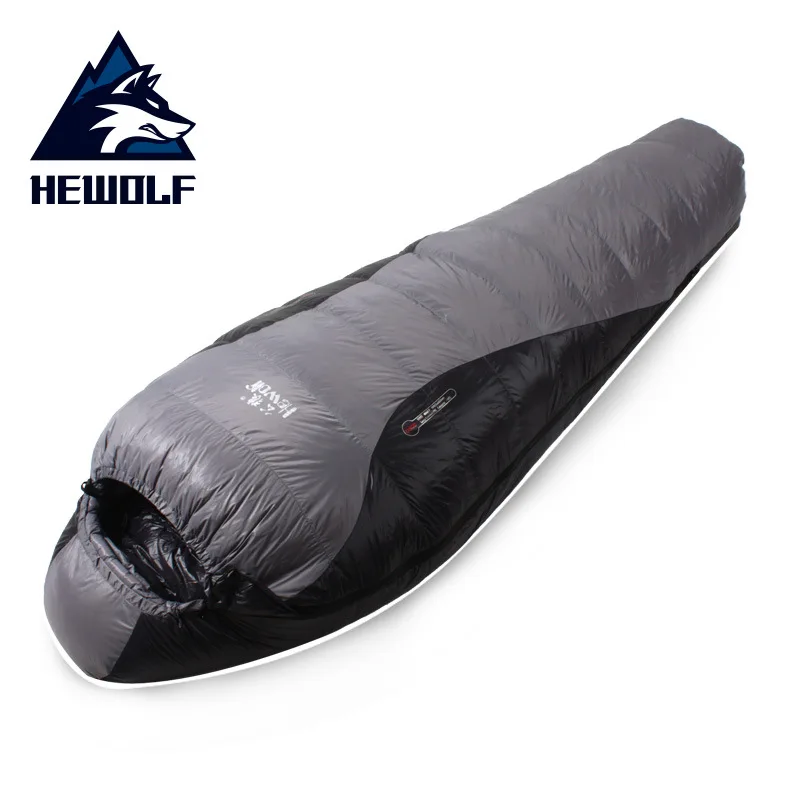 

Hewolf Down Sleeping Bag Waterproof Adult Winter White Duck Down Mummy Sleepings Bag For Backpacking Camping Hiking