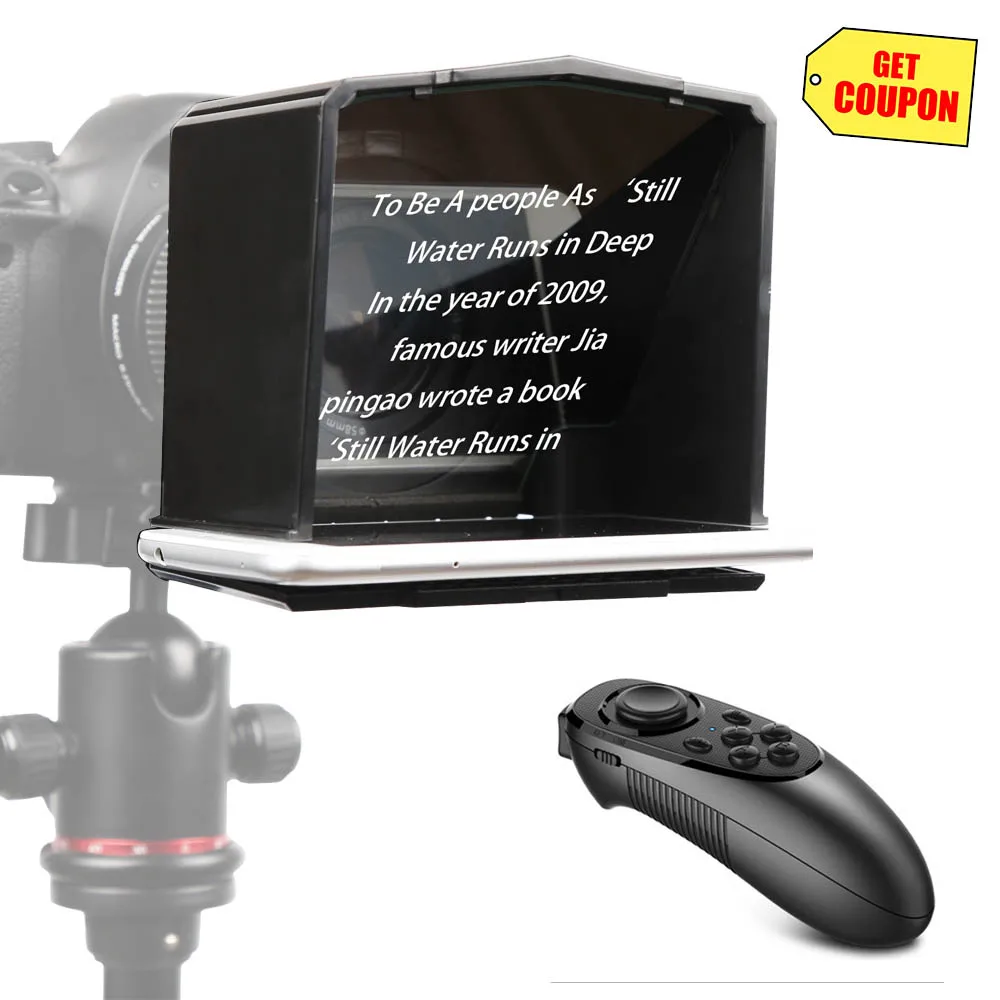 Смартфон Bestview T1 телесуфлер для YouTube видео интервью камера Canon Nikon Sony DSLR фотостудия