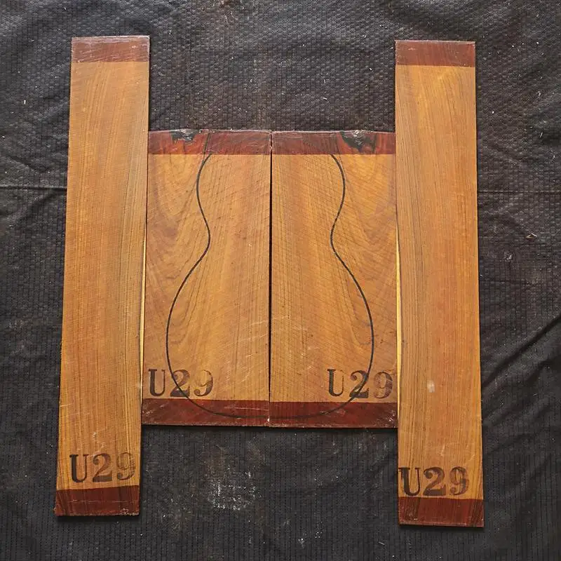 Южная Америка импортированная Гавайская гитара cocobolo гитара из твердой древесины задняя боковая панель шпон гитара материал для изготовления аксессуаров