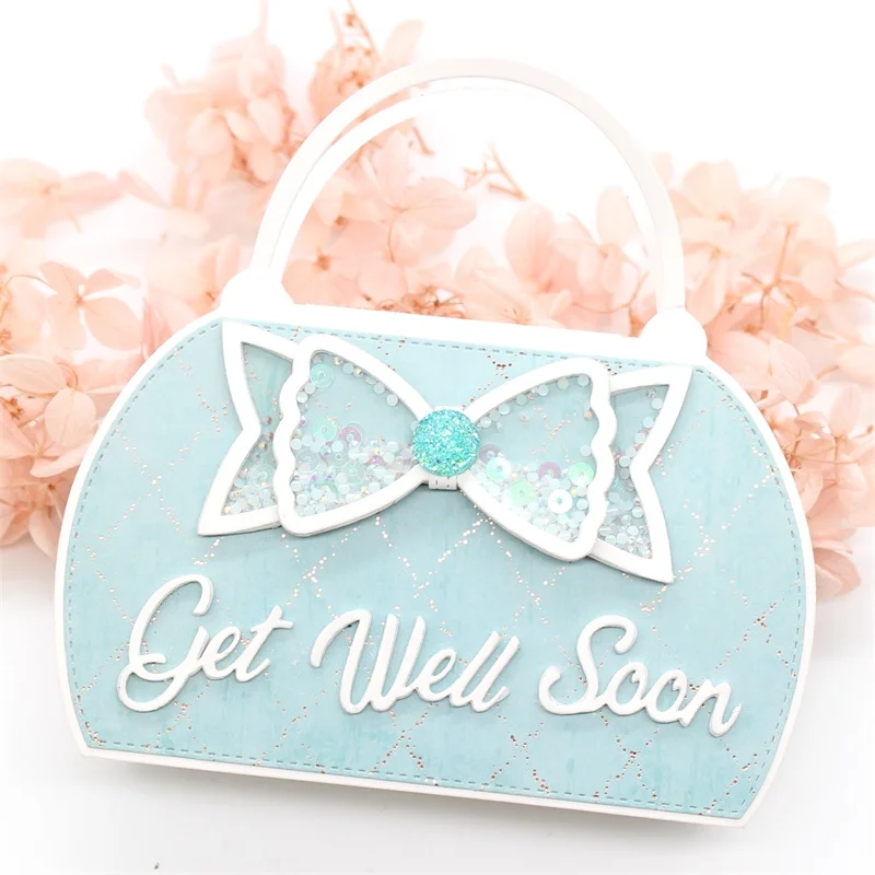 KLJUYP сумочка из ткани металлические режущие штампы для скрапбукинга бумажные