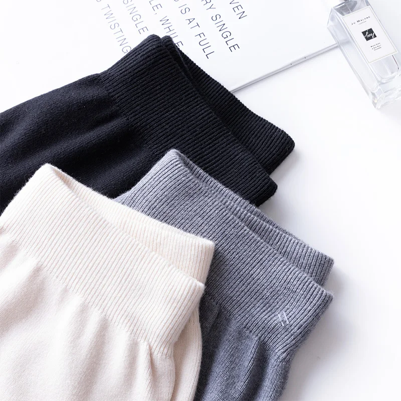 Women's wide leg pants high waist drape 2020 new slim and versatile straight loose casual knitted warm pants