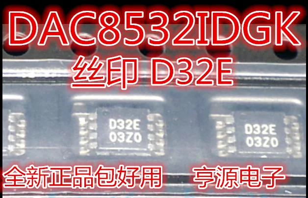 

3 PCS DAC8532IDGKR DAC8532IDGK DAC8532 D32E VSSOP8 new authentic original