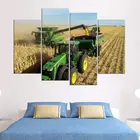 4 шт., настенные постеры с изображением фермы, трактор, картины для украшения гостиной