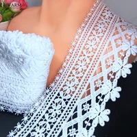 5yard 8cm african lace fabric 2020 wedding decoration diy arts craft sewing fabric trim women skirt accessories milk silk lace