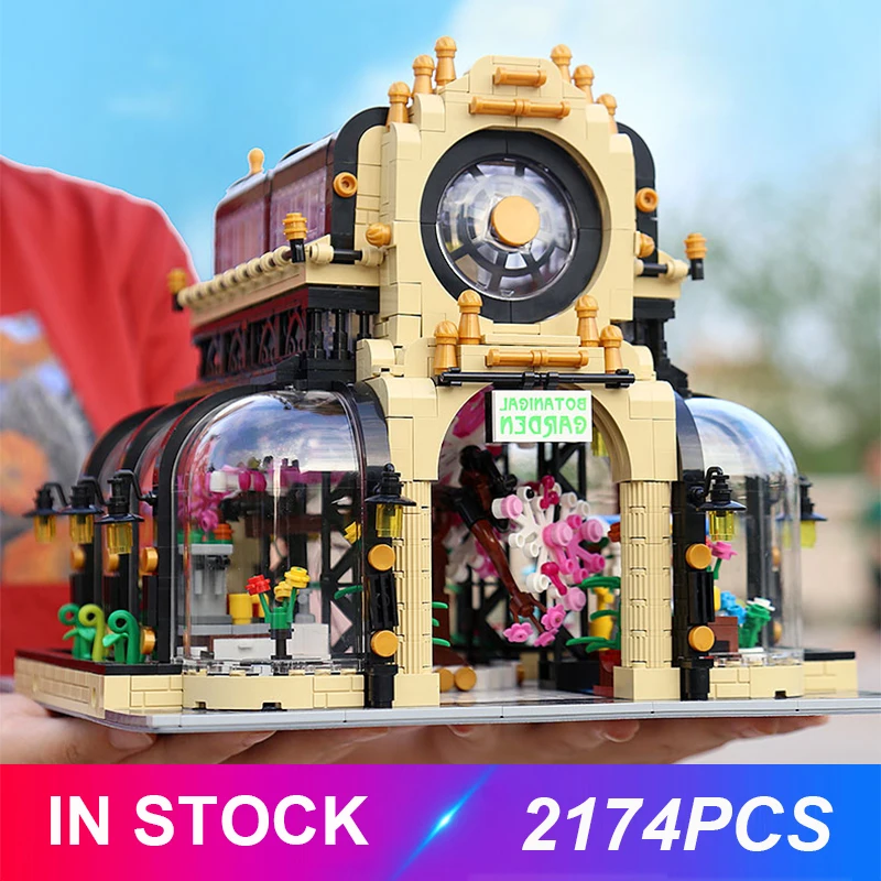 Mold King 16019 модель ботанического сада, парк, совместимая с MOC-26998, строительные блоки, кирпичи, развивающие игрушки, подарки на день рождения