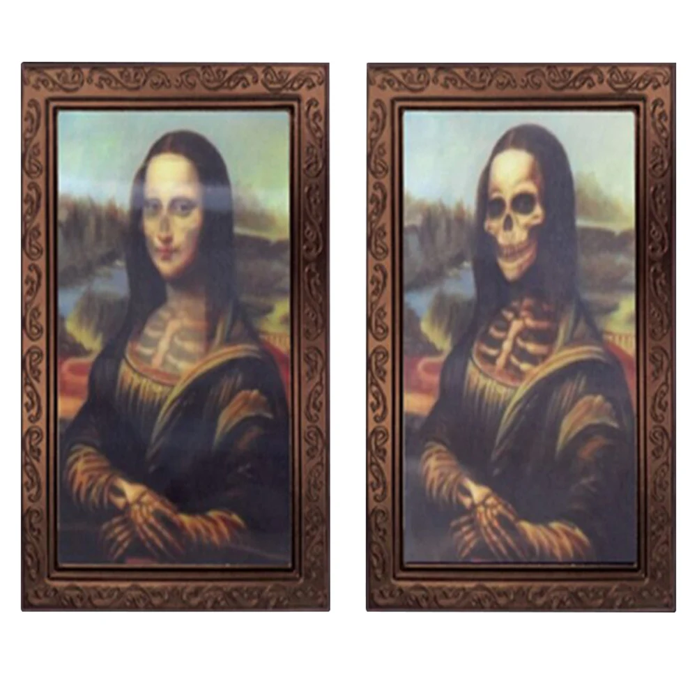 3D фоторамка ужас призрак линзовидный морфин движущееся изменение лица Хэллоуин