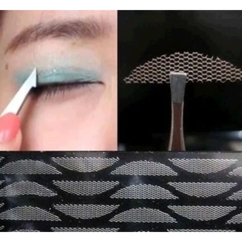 

2 Sheet=24Pairs Invisible Mesh Lace Double Eyelid Sticker Make Up Eyeliner Tape Size L