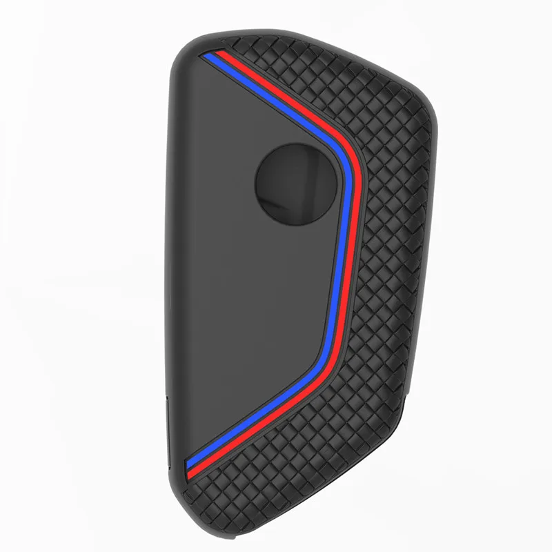 Силикагель Автомобильный ключ крышка для Фольксваген Гольф 8 Mk8 2020 Skoda 3 кнопки Smart