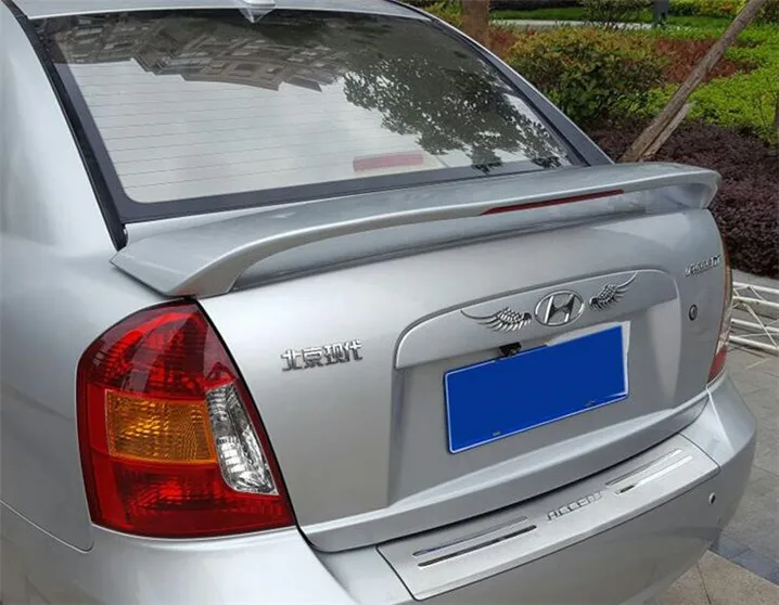 Спойлер для Hyundai Accent 2005-2009 спойлер с акцентом YWW из АБС-пластика заднее крыло