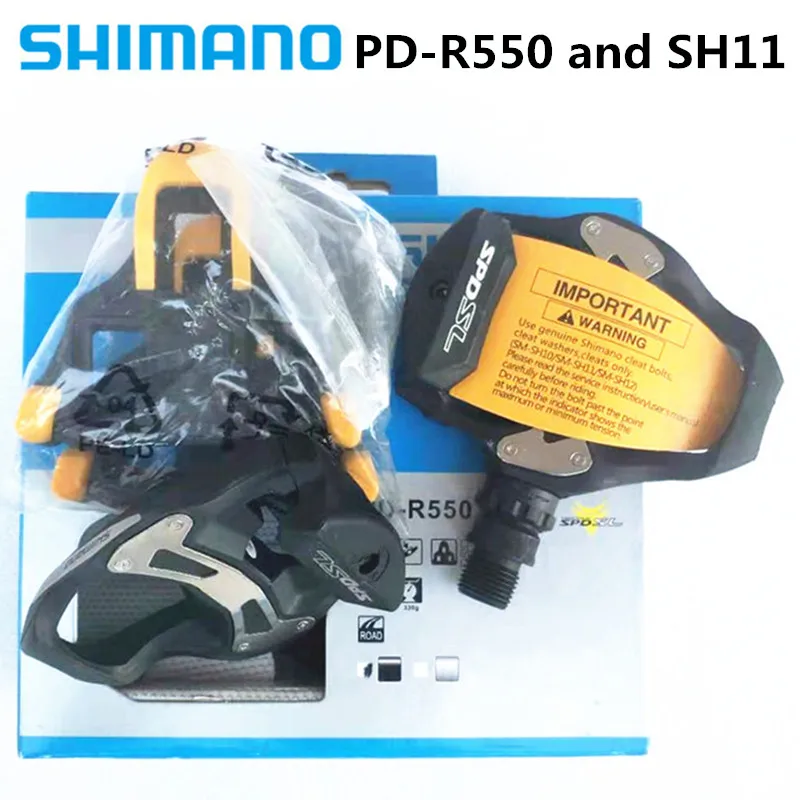 SHIMANO PD R550 мотоциклетные самоблокирующиеся блокиратор педали шаг с SH11 Желтый