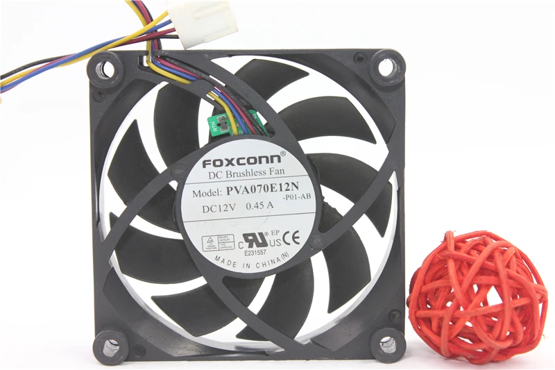 4-проводной вентилятор PVA070E12N 12В 0.45A 7 см 7015 AMD CPU