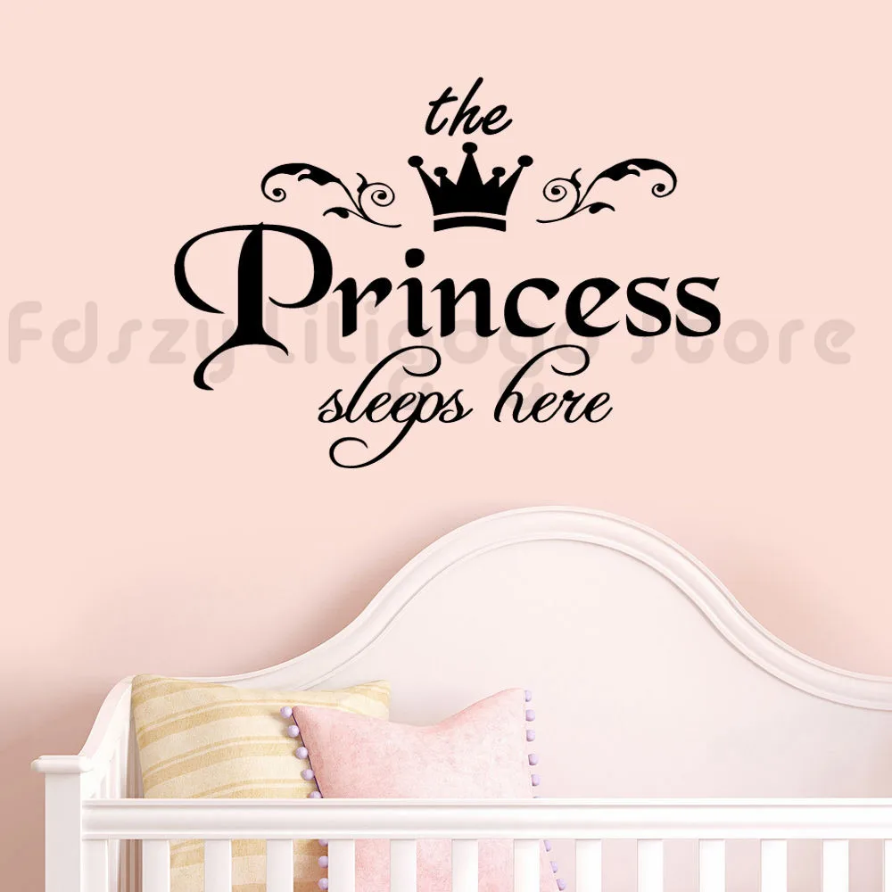Детская комната настенная наклейка Съемная принцесса виниловые настенные