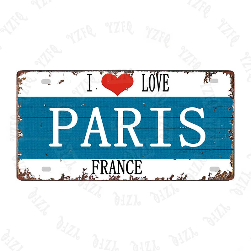 

30X15CM I Love Florida City Shabby Chic Metal Sign Travel Souvenir Wall Pub Home Art Shop Decor Metal Poster DC-0570A