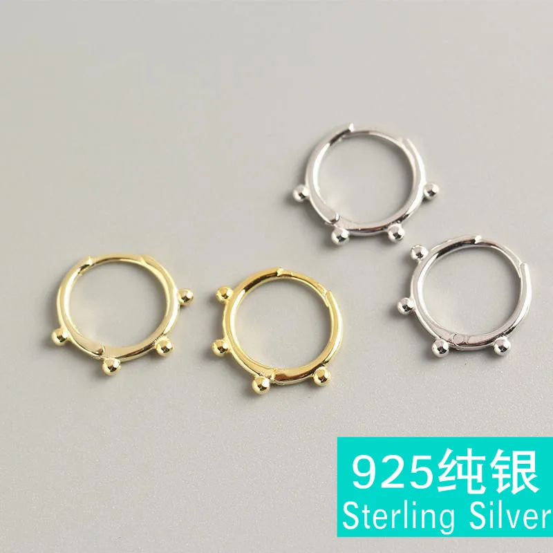 Серьги-Клипсы из серебра 925 пробы с бусинами | Украшения и аксессуары