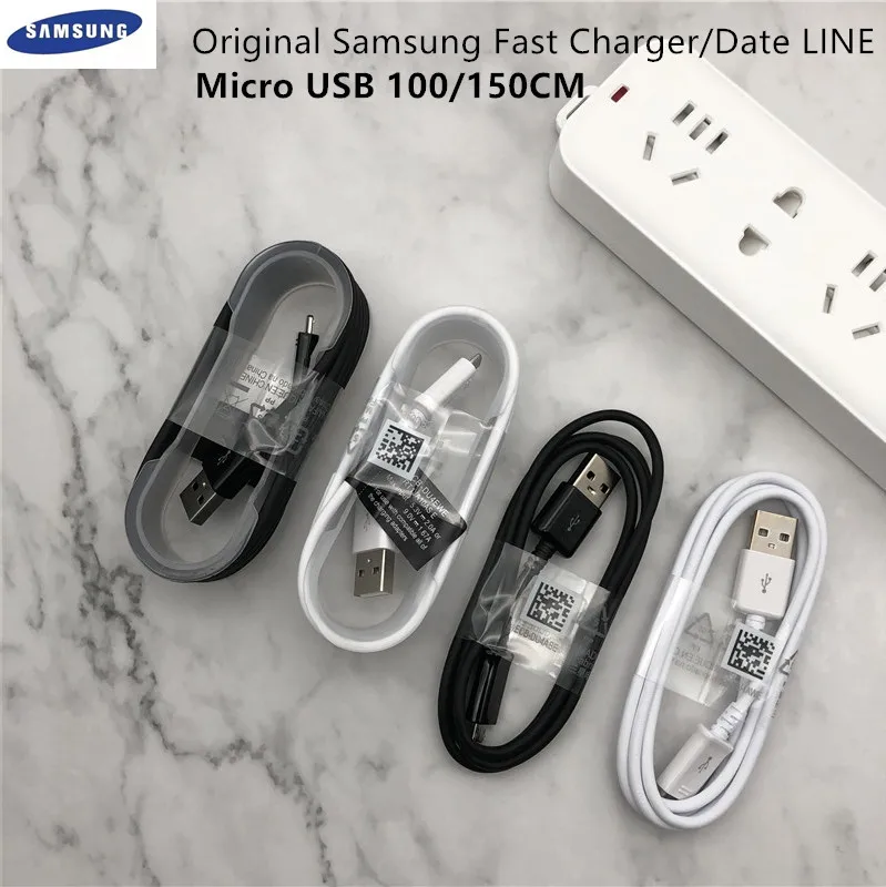 Кабель Micro USB Samsung оригинал для S6 S7edge 2A быстрой передачи данных S7 S6edge A5 A7 A8 A9 C5 J1 J2 J3 J5