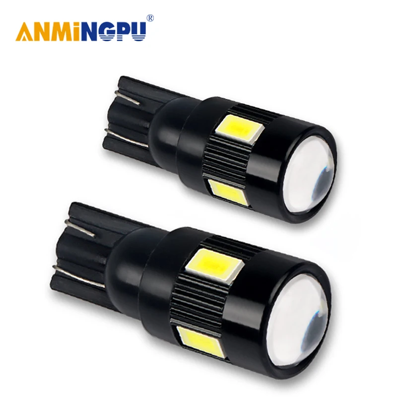 

2 шт., Автомобильные светодиодные лампы W5W 194 168 3030SMD T10 12 В