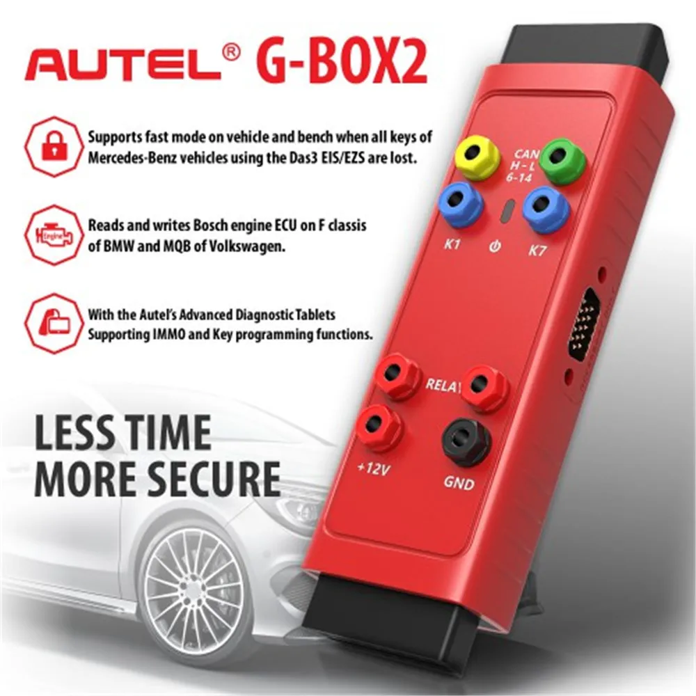 Оригинальный ИНСТРУМЕНТ Autel G BOX2 работает с MaxiIM IM608/IM508 для программирования