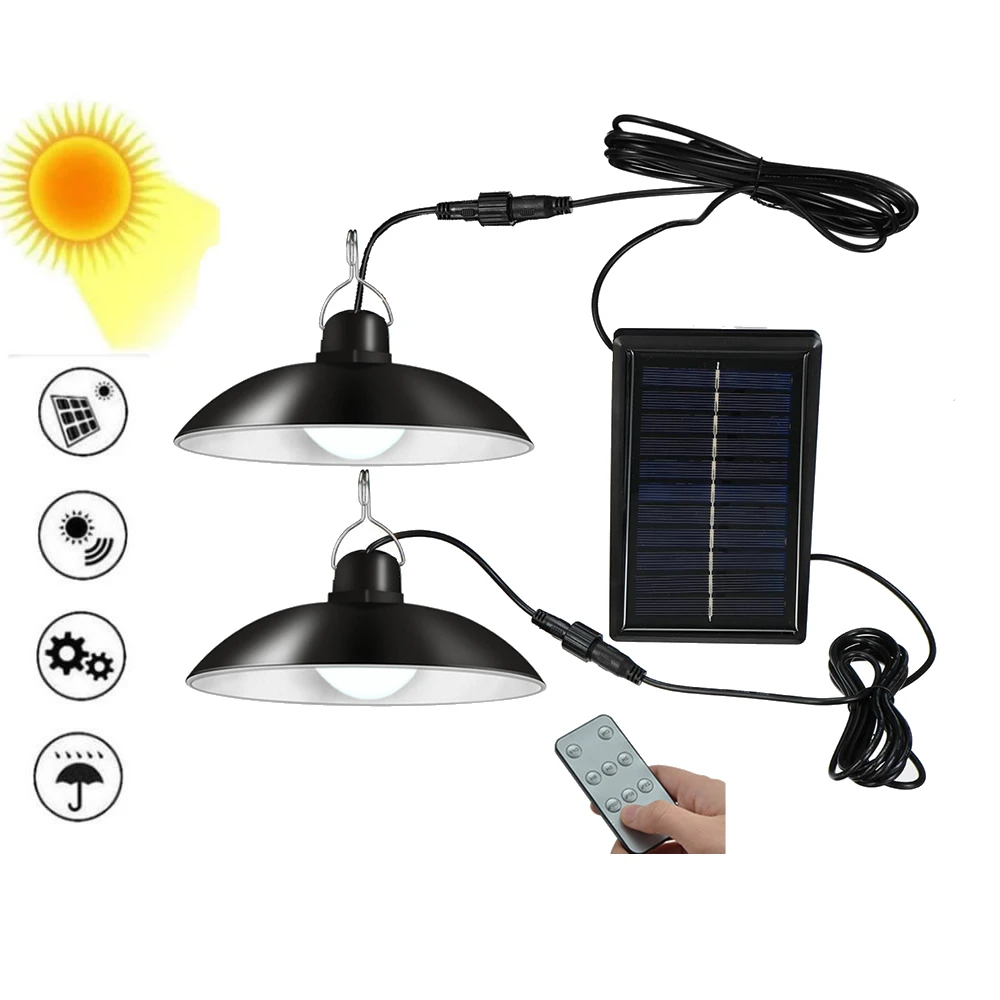 

Retro Lampshade Solar Pendant Chandelier solar Lamp Wall lamp Garden Light Waterproof Outdoor Street Path Emergency Security Lig