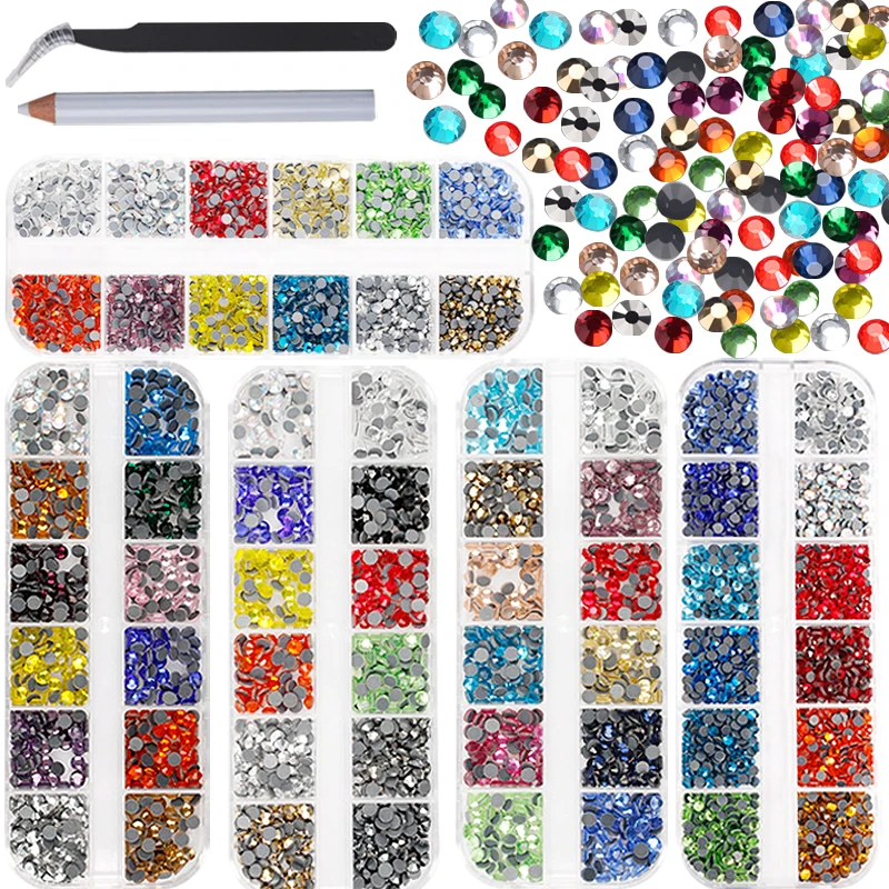 

Hot Fix Rhinestones 720Pcs-2000Pcs/Box Mix Color Glass Crystal Hotfix Rhinestone for Clothing Hot Fix Rhinestones Decoration Diy