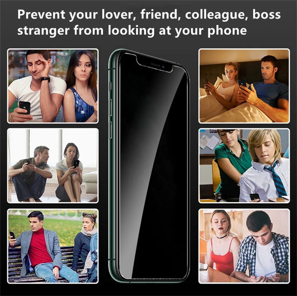 

Anti-spy Screen Protector Full Privacy Tempered Glass For Alcatel 1B 1V 1SE 3X 3L 1S 7X 8X 9X Screen Protector