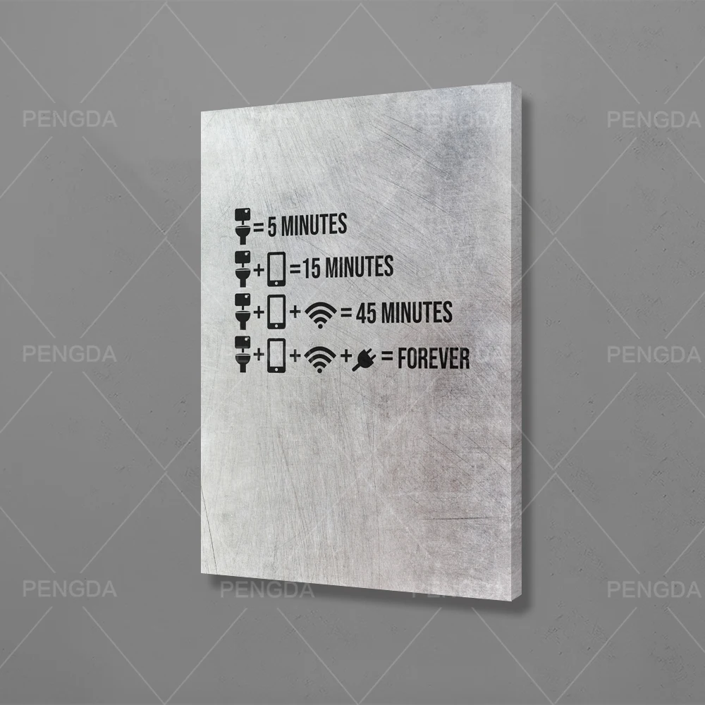 Домашний декор Телефон холст картины Wifi настенное искусство минимализм принты