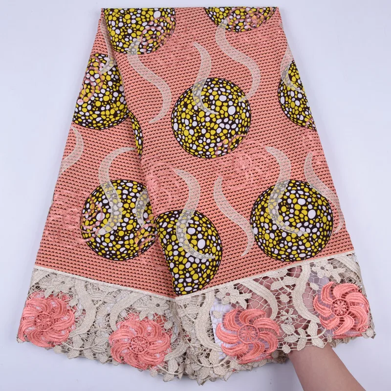 Африканская кружевная ткань высокое качество вышитая Вощеная 2019 нигерийский