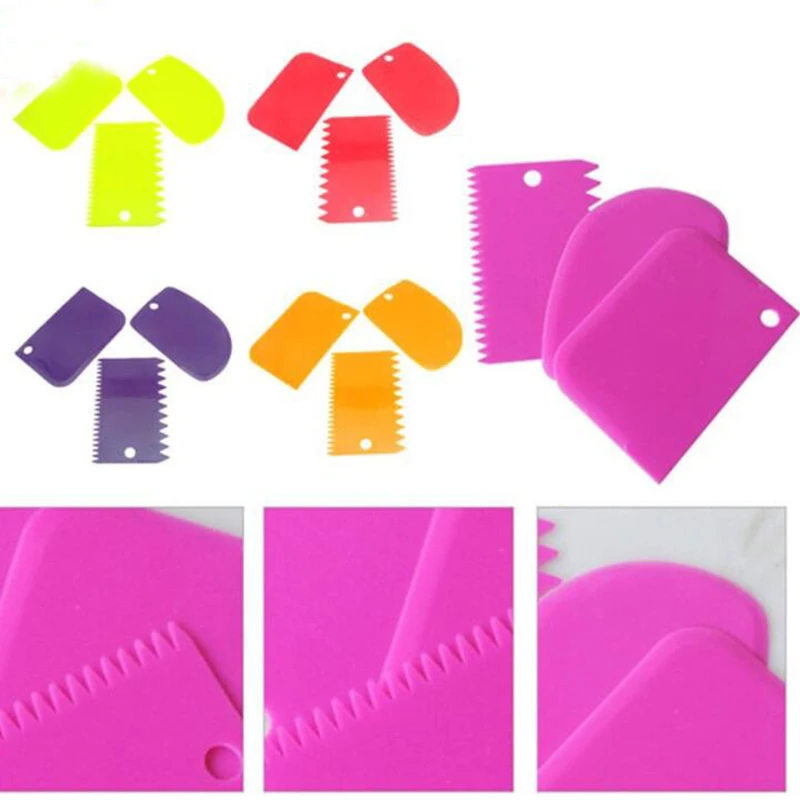 Скребок для теста помадка торт случайный цвет лопатки торта Формы