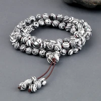 108 mala black and white malachite stone beaded bracelets necklaces 6mm natural stone strand elastic bracelet handmade jewelry