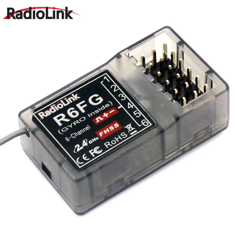 Радиоуправляемая система Radiolink R6FG 2 4 ГГц 6 каналов приемник FHSS Гироскопическая
