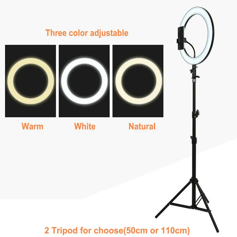 JOYTOP светодиодный кольцевой светильник для селфи USB интерфейс с регулируемой