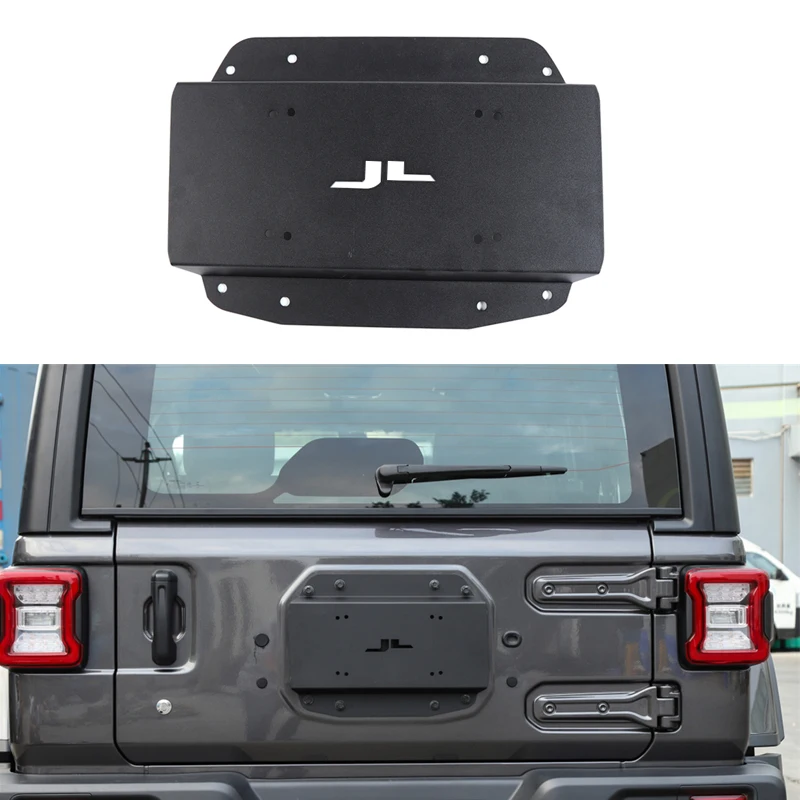Запасная шина багажника автомобиля для Jeep Wrangler JL UP черная панель из алюминиевого сплава внешние аксессуары