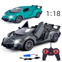 118 24cm high speed 4 channels rc car remote control cool sports car with light effects childrens model toy gift for boys
