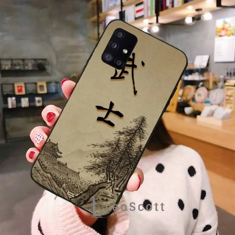 

Japanese Bushido Samurai Phone Case For Samsung galaxy S 7 8 9 10 20 edge A 6 10 20 30 50 51 70 note 10 plus