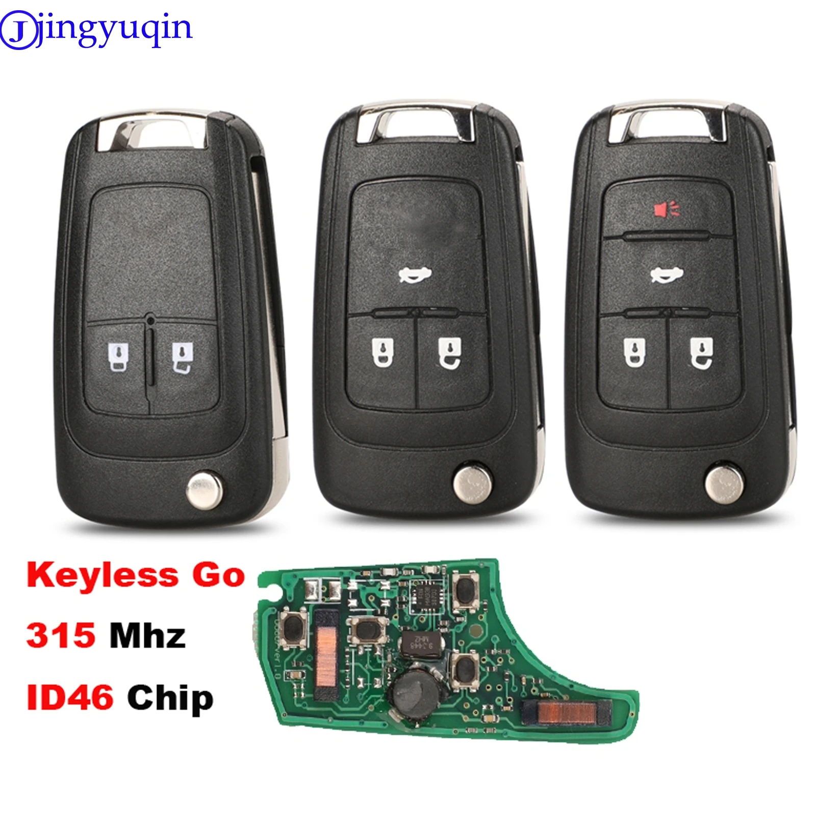 Смарт ключ без ключа jingyuqin для Chevrolet Cruz Aveo Camero Malibu Buick Verano Encore 315 МГц чип ID46|Ключ от