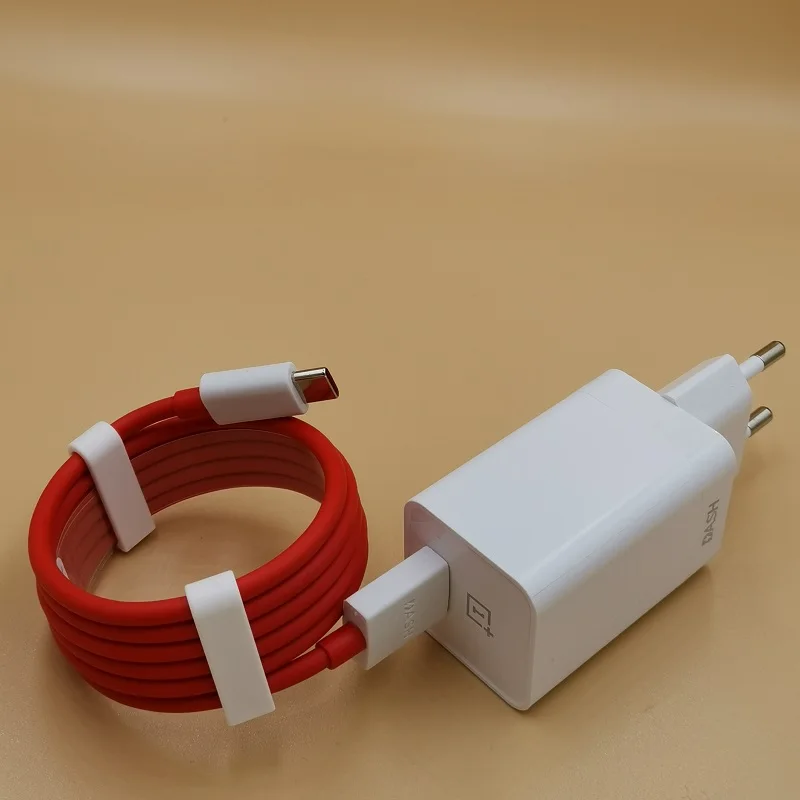 

Original Oneplus 7plus EU Dash Charger 5V4A For One plus 8 7T 6T 5/5T/3T Dash Charge Adapter 1M/1.5M Round Dash USB Type C Cable