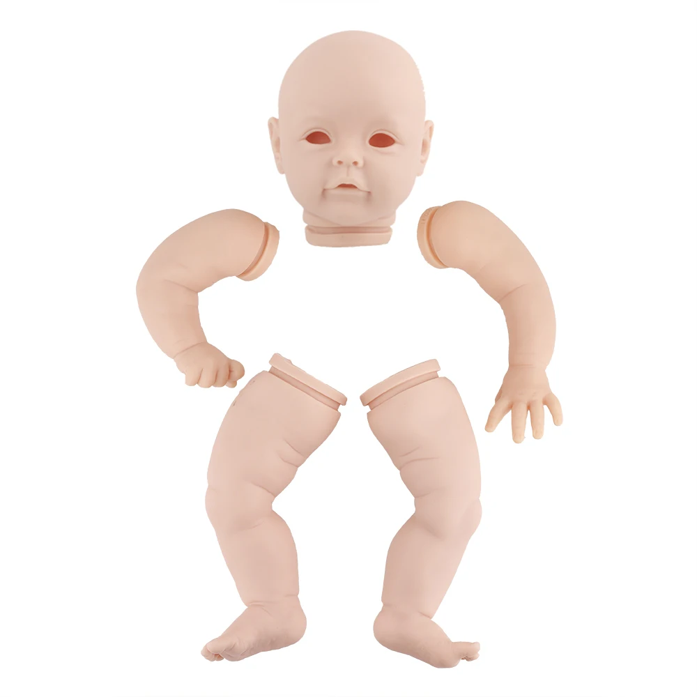 

22 Inches Popular Reborn Doll Kit Very Soft Hands Unpainted Unfinished Doll Parts DIY Toys Gift For Girls