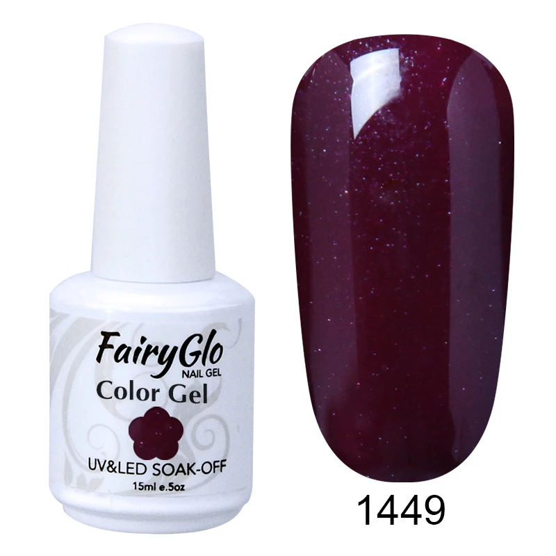 FairyGlo флуоресцентный неоновый УФ-гель для ногтей Дизайн ногтей гель лак замачиваемый Vernis полуперманентный лак для ногтей 15 мл - Цвет: 1449