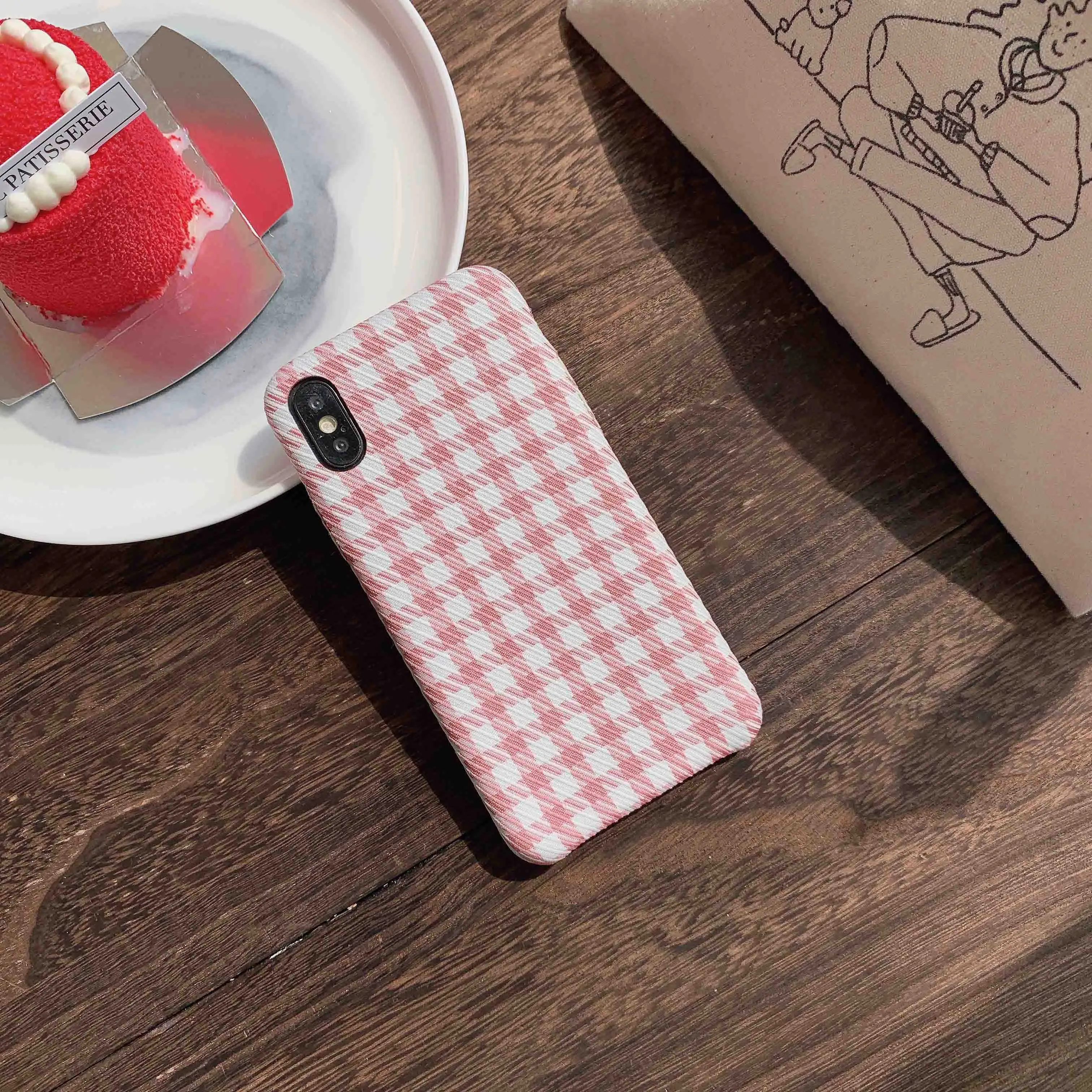 Тканевый сетчатый чехол для телефона Apple iPhone X XR 11 Pro XS Max 8 7 6S 6 Plus милые мягкие чехлы