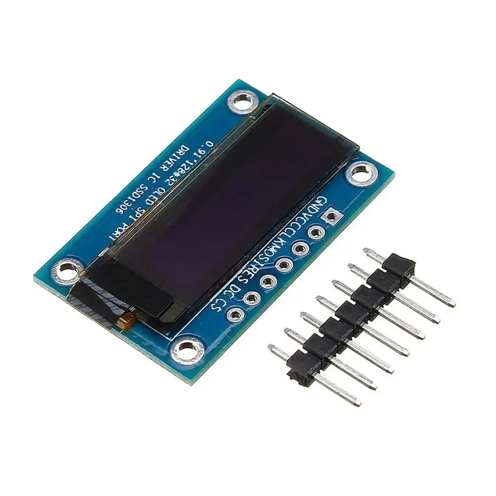 

7-pin 0.91 Inch OLED Display Module LCD Module SPI Interface Module Super Bright Meticulous Module For AVR STM32