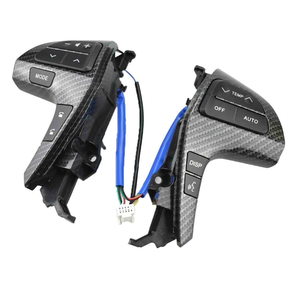 Серебристая кнопка управления аудиозвуком на руль переключатель с кабелем и