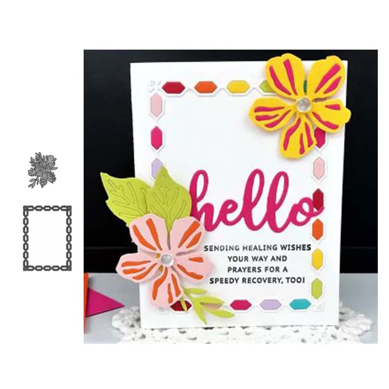 Металлические штампы для вырезания цветов и цепочек штамповка украшение