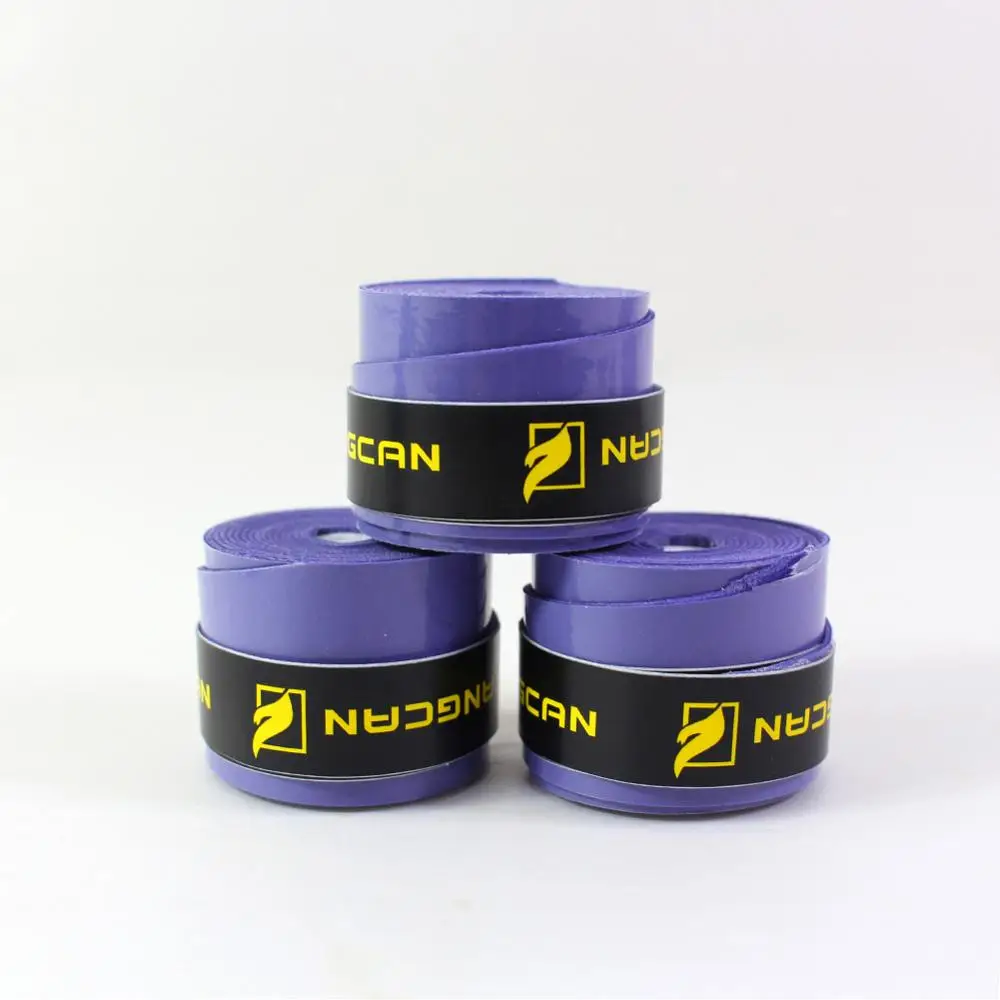 Purple FANGCAN 3 шт. Сменные липкие накладные ручки для игры в теннис, бадминтон, сквош ручка для ракетки, лента - Цвет: Purple