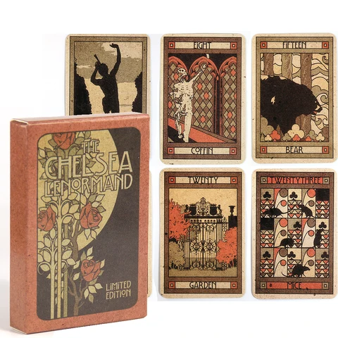 Красная карточная игра «Челси ленорманд» («покер»), размер 39, карточная игра для мужчин и женщин, карточная игра Silson Lenormand Lothrop Lenormand