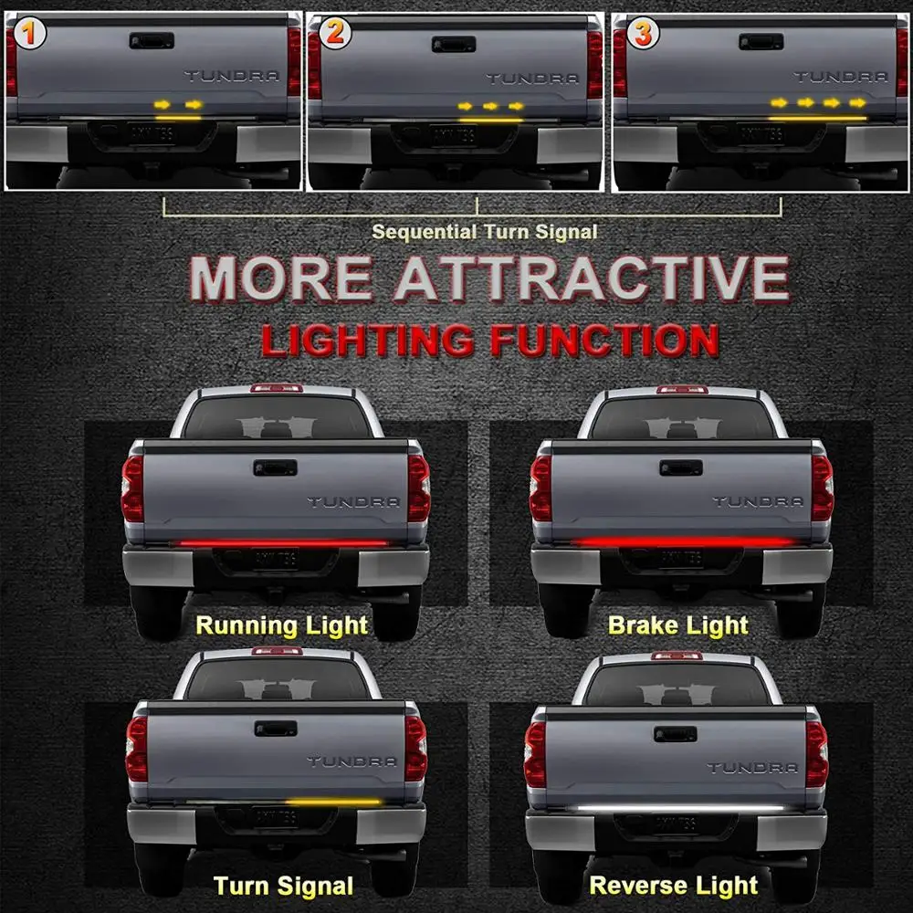 48 дюймов тройной светодиодный багажника светильник бар стробоскоп проблесковый
