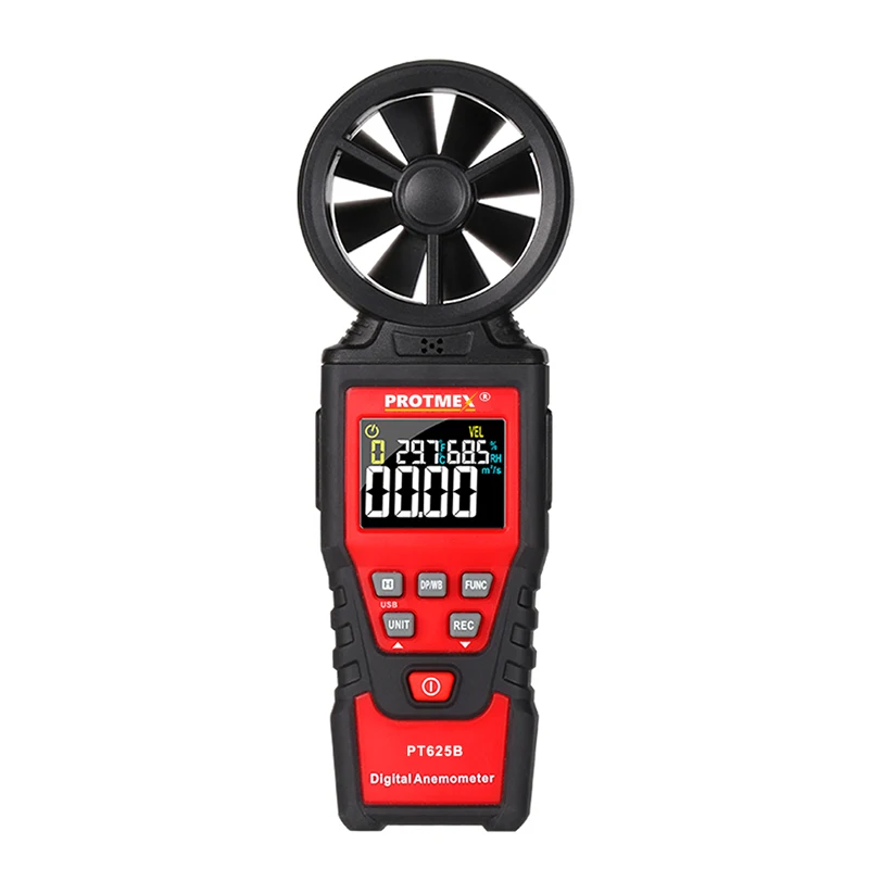 Digital Anemometer Handheld Wind Speed Meter Gauge Air Volume Meter Air Velocity Measuring Flow Meter Via LCD Screen - Цвет: PT625B