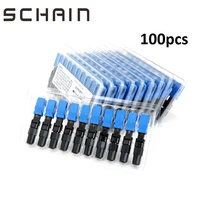 100pcs sc upc fast connector quick embedded fiber optic connector ftth sc single mode field assembly