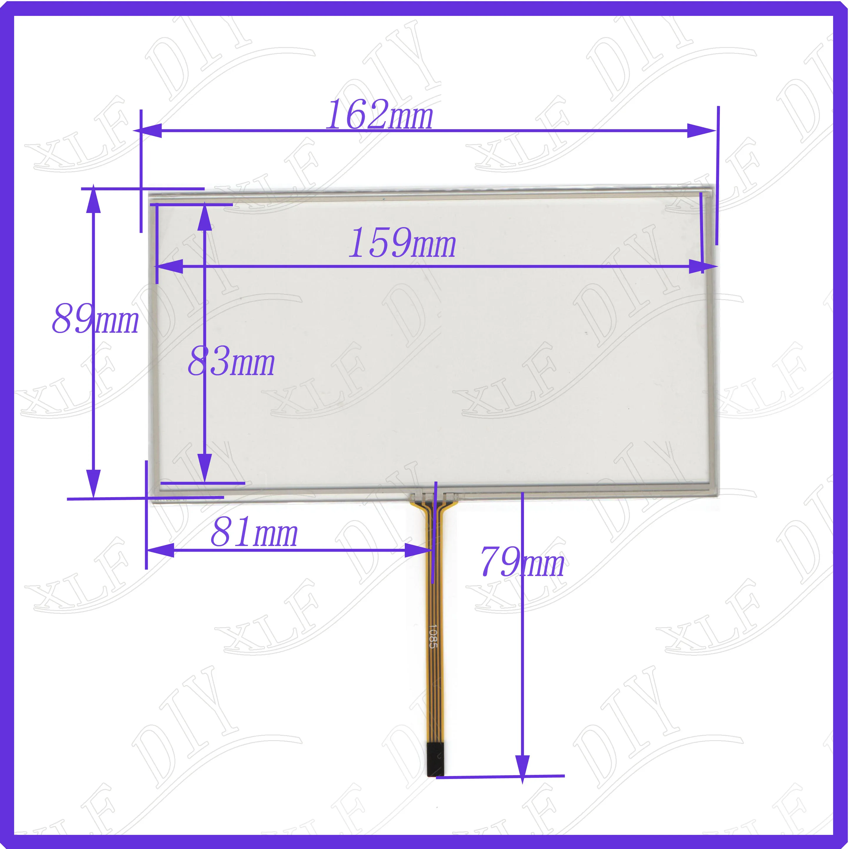 ZhiYuSun TPM6901 7-дюймовый 162 мм * 89 4-проводной резистивный сенсорный экран дигитайзер